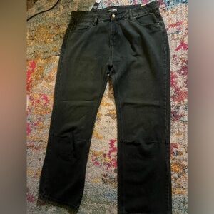 Black wide leg pants